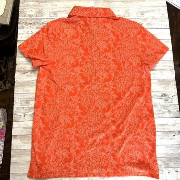 All In Motion Men’s Orange Collared Short Sleeve Polo Shirt Large NWT Target - Picture 3 of 15